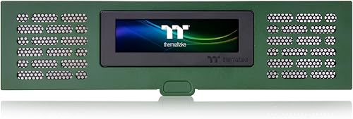 Thermaltake Tower 200 Series Racing Kit de panel LCD verde, pantalla LCD de 3.9", compatible con el software Tt RGB Plus 2.0, AC-067-OODNAN-A1,