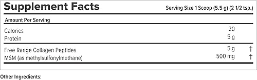 Miniatura 2 de ANDREW LESSMAN Polvo de péptidos de colágeno de rango libre, 120 porciones, soporta una piel suave y suave, articulaciones cómodas. Puro. Súper
