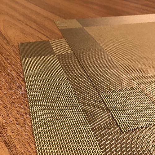 Kit Jogo Americano Com 4 Unidades - Ofertas (Dourado)