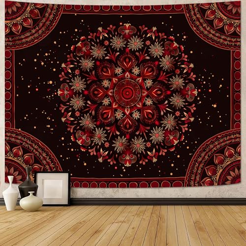 Accnicc Boho Mandala Tapestry Wall Hanging Hippie Bohemian Floral Flower