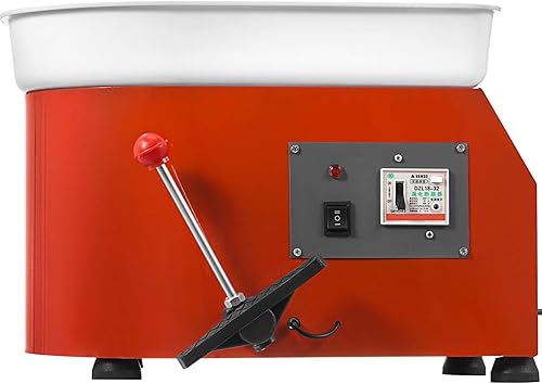 Miniatura 9 de Máquina formadora de 9.8in, rueda eléctrica de cerámica de 250 W, color rojo