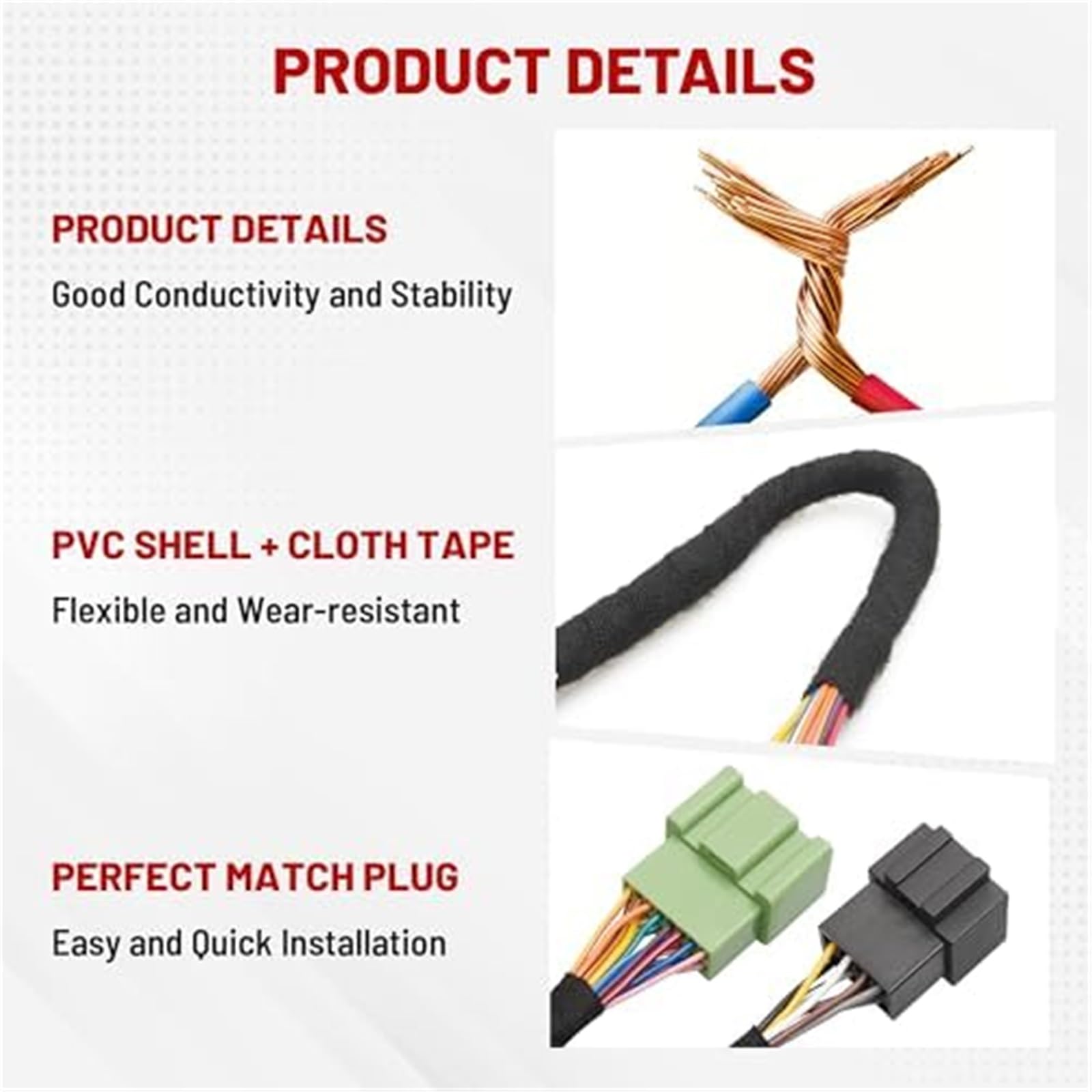 Złącze adaptera wiązki przewodów wzmacniacza samochodowego stereo Bypass, do wymiany OEM AMP, dla GM, dla GMC Sierra Yukon, dla Chevrolet Tahoe Suburban 2014-2021 Non Bose Systems Kabel do pod