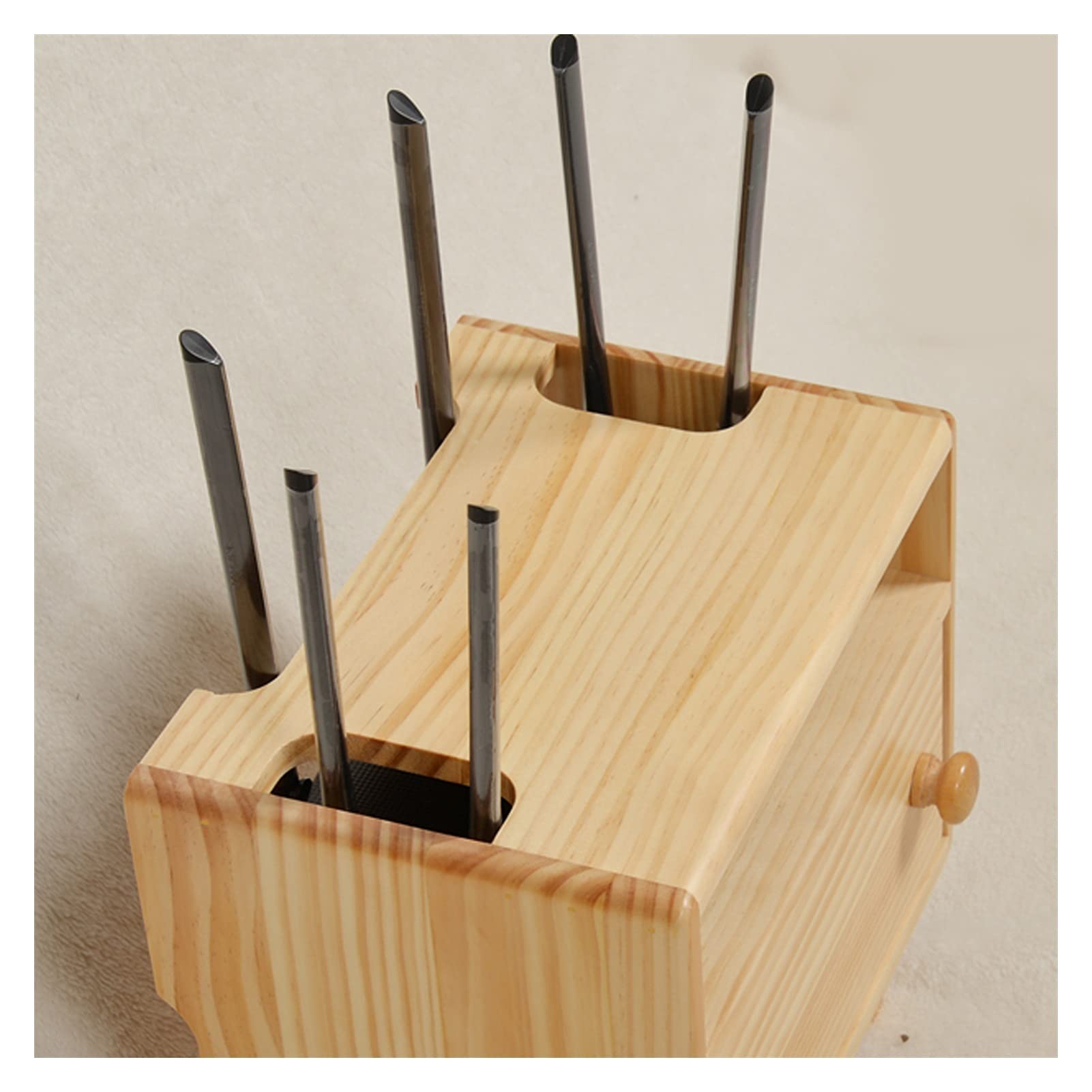 Kabelmanagement-Box aus Holz, Router-Aufbewahrungsbox, Kabelmanagement-Boxen, Organizer mit hohen Füßen, Kabel-Netzstecker-Aufbewahrungsbox, magnetischem Türstopper und Scharnier-Kabelbox aus Edelst