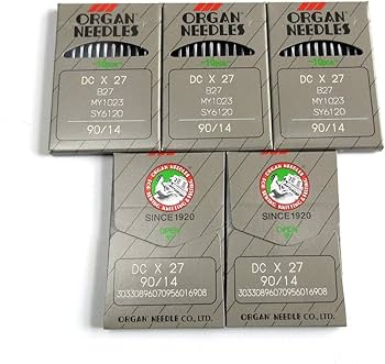 Amazon.com: 50 Organ Dcx27 B27 B-27 Needles for Industrial Serger