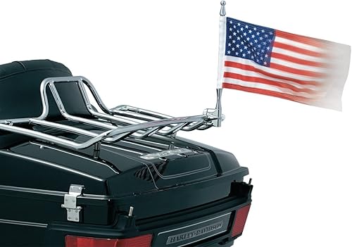 Kuryakyn 4254 accesorio de motocicleta kit de montaje de bandera vertical con bandera americana y bandera de MIA, ajuste universal para motocicletas Kuryakyn 4254 accesorio de motocicleta kit de montaje de bandera vertical con bandera americana y bandera de MIA, ajuste universal para motocicletas