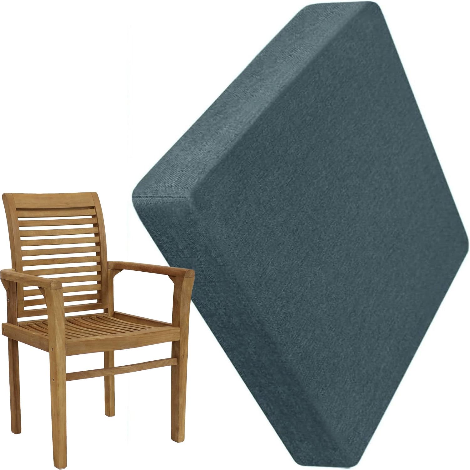 RTSFKFS Seat Cushions for Dining Chairs 16×16 18×18 20×20 Memory Foam Chair Pads for Indoor with Ties&Nonslip Bottom, Splash-resistant Removable & Machine Washable Cover(Color3,50x50x5cm)