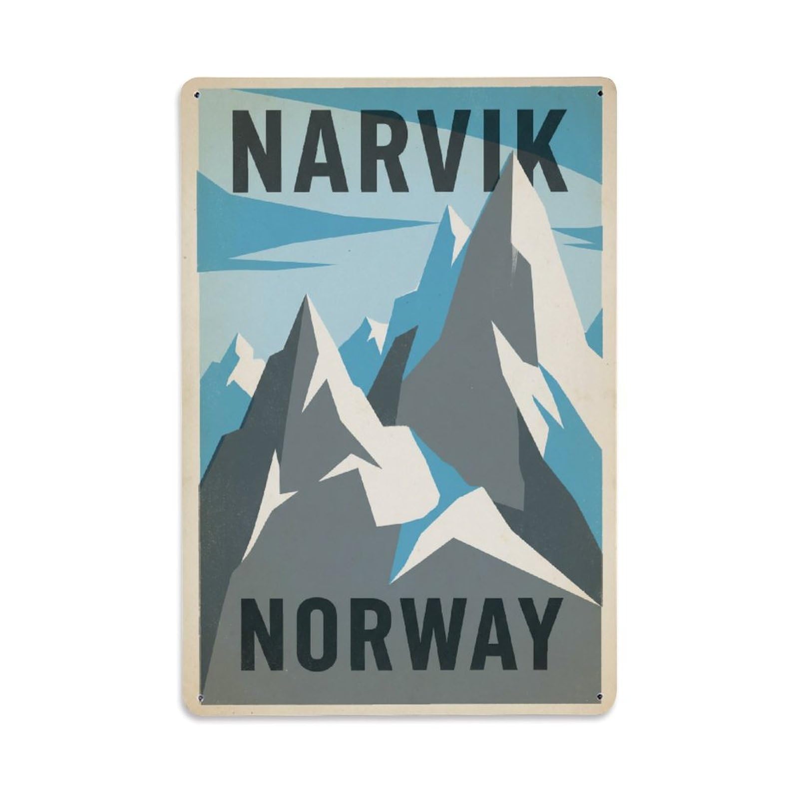 Travel Retro Norway Narvik Metal Tin Sign