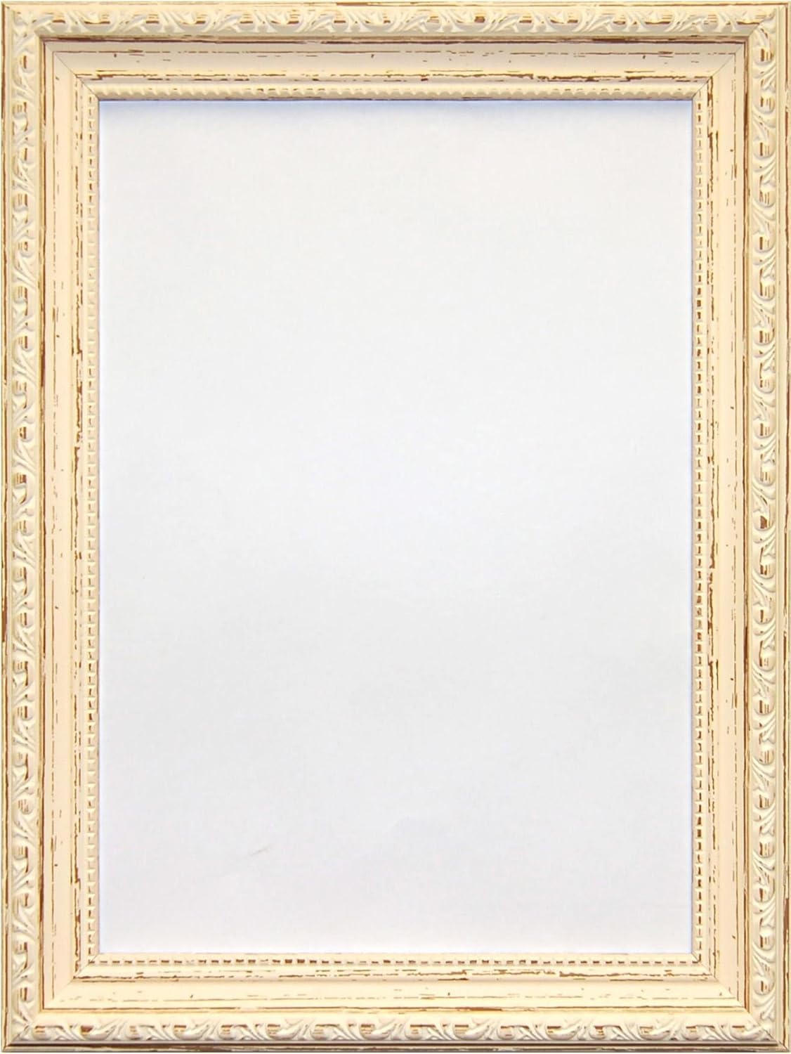 ORNATE SHABBY CHIC STYLE PICTURE PHOTO FRAME BLACK WHITE CREAM GOLD, Cream, 20"x16" (50.8 x 40.6cm)