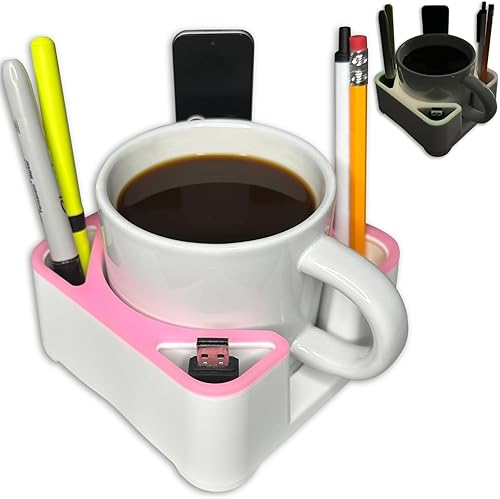 MugBrick - Soporte para bebidas para sofá, cama, automóvil, barco, soporte para mesa y escritorio, antiderrames, organizador de prevención de