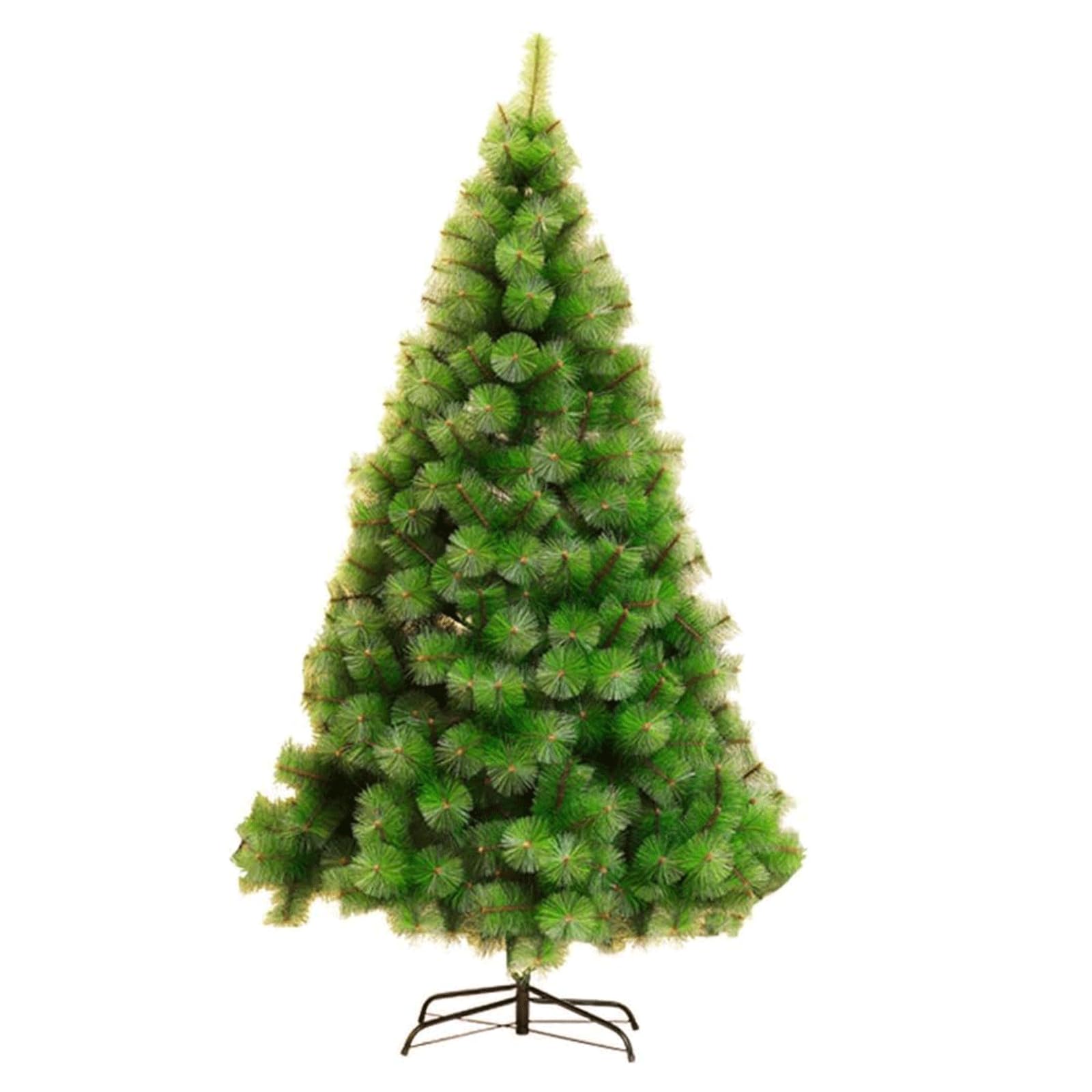 GLJTUO fake tree 1.2m/4ft Unlit Christmas Tree Artificial Trees Encryption Pine With Metal Stand Fake Tree Green Simulation Tree Christmas Decor Realistic Design