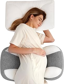 Momcozy Portable Pregnancy Pillow for Sleeping, Plus W...