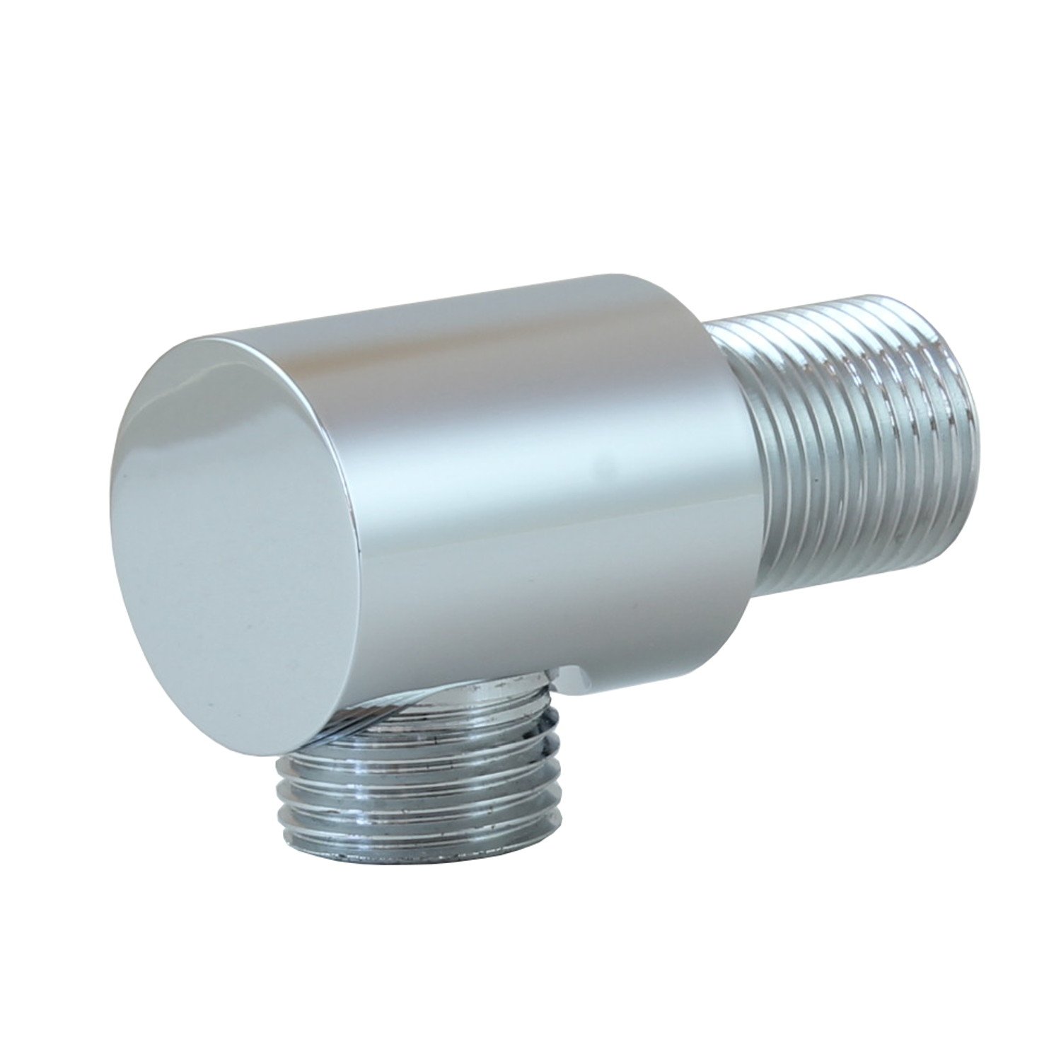 QWORK Coude Pour Douchette Laiton Chromé - Filetage Intérieur/Extérieur 1/2" | Raccord Pompe Douche