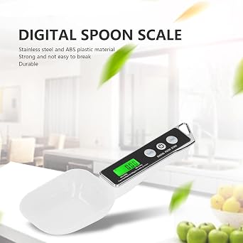 Digital Measuring Spoon,Weighing Spoon Scale,0.05-500g Measure Range,Multi Weight Unit Conversion,for Flour Tea Spices(Black)