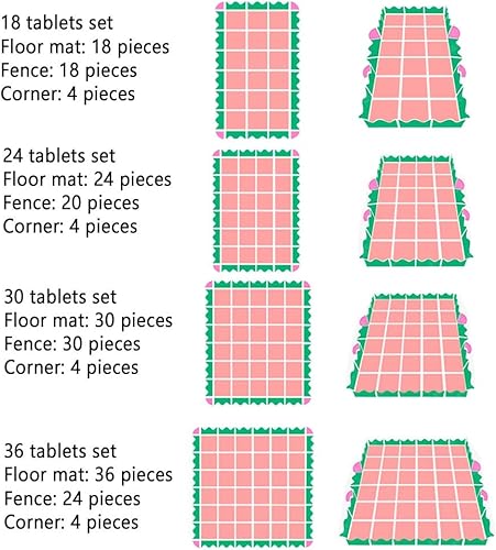 Miniatura 4 de ALGFree - Alfombra de juegos para rompecabezas (0.6 in, plegable, con baldosas de espuma), do