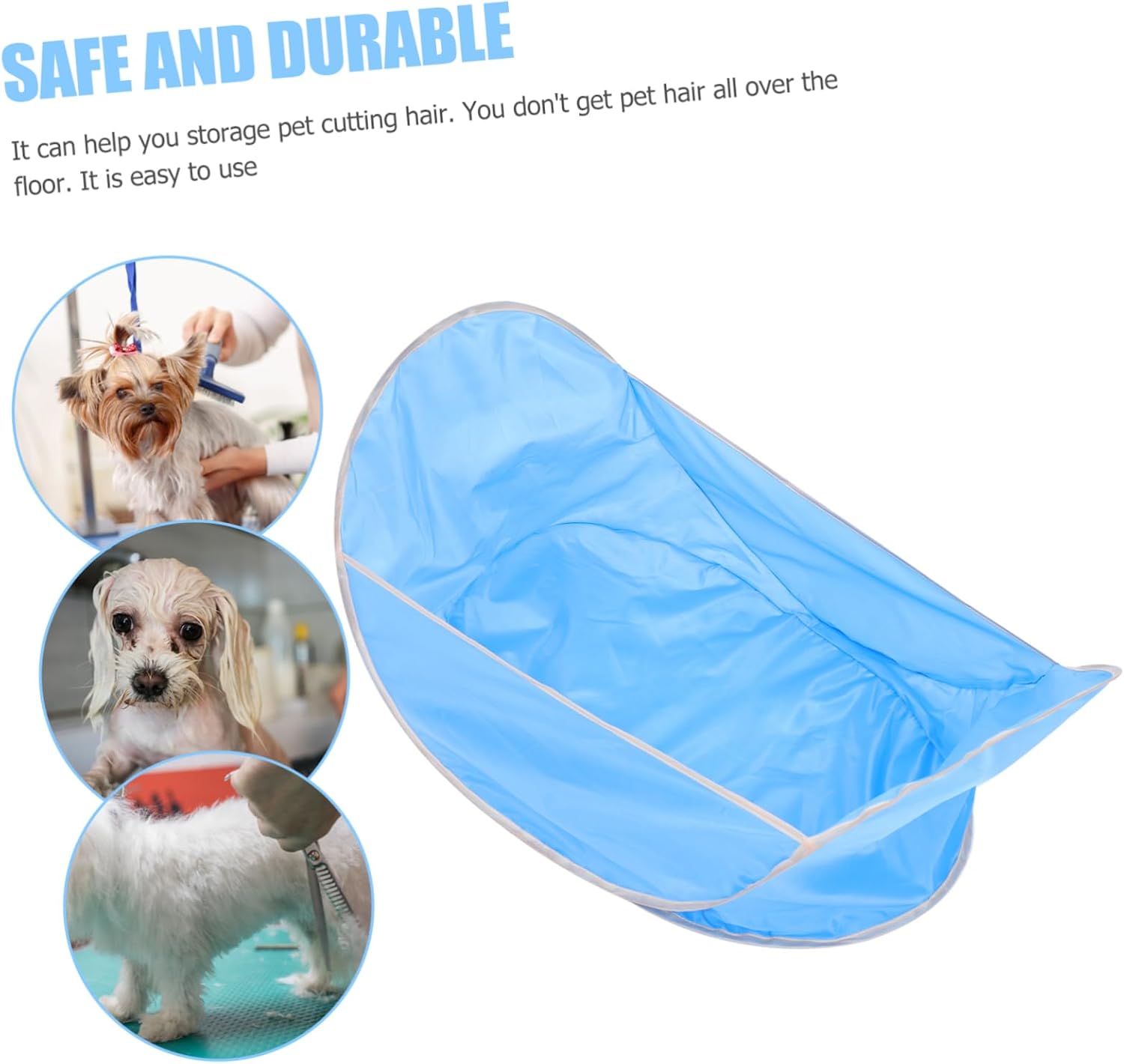 Dog Grooming Bib Hair Catcher Apron for Home Use, Waterproof Cloth image 5