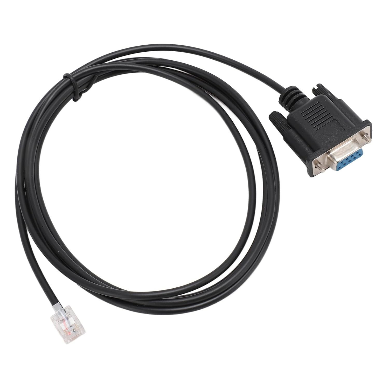 DB9 RS232 to RJ11 6P4C Serial Console Cable, Plug and Play, EMI Interference Prevention, Reliable Construction, 1.8m Length with PVC Material forAP7800 AP7900 9400144A