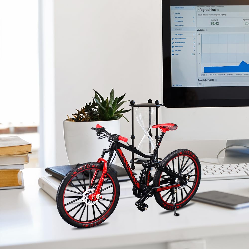 Modèle De Vélo De Montagne En Alliage Créatif Jouet De Décoration Doigt En Métal Collection De