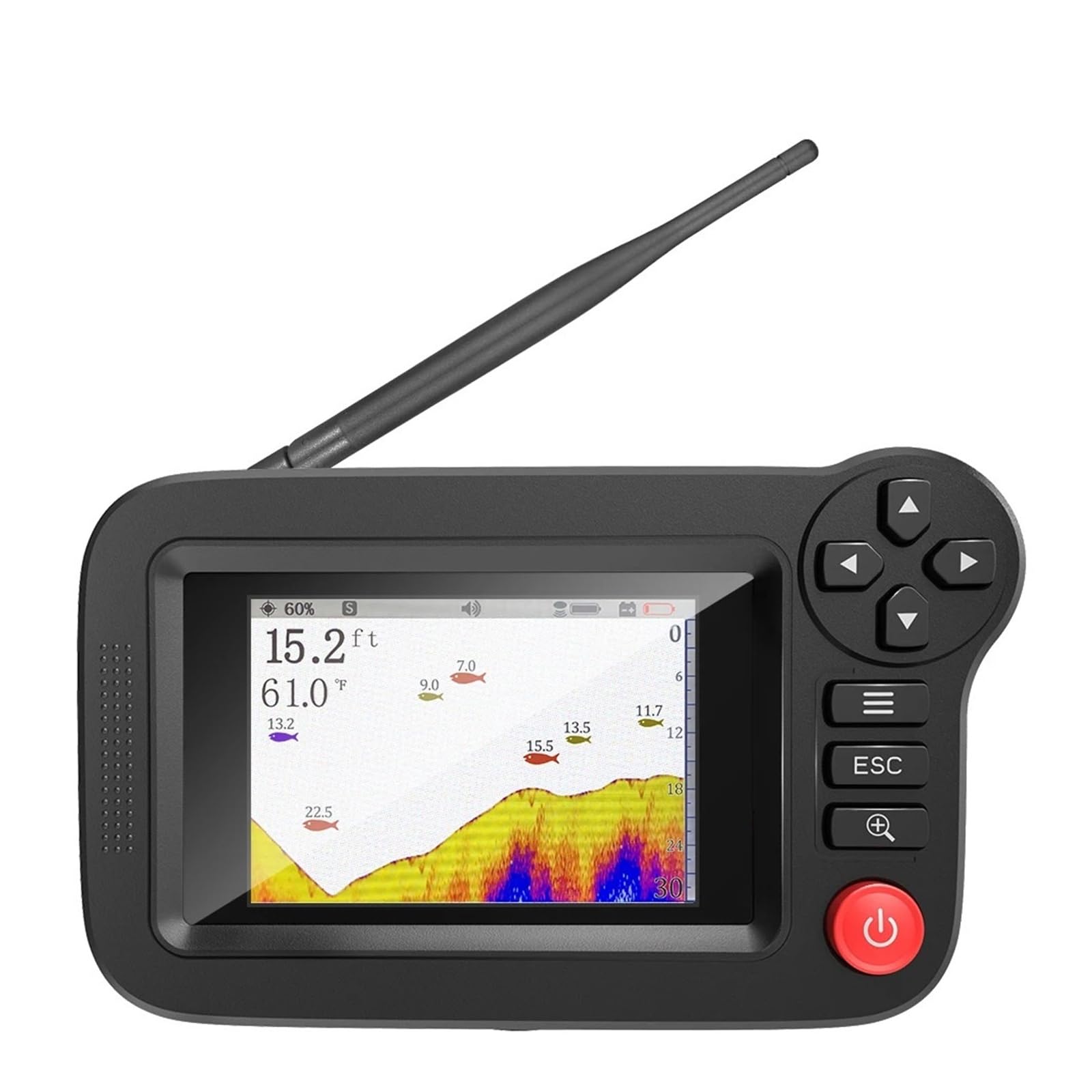 Ecoscandaglio, Smart Fish Finder portatile e di profondità per la pesca ricreativa dal molo