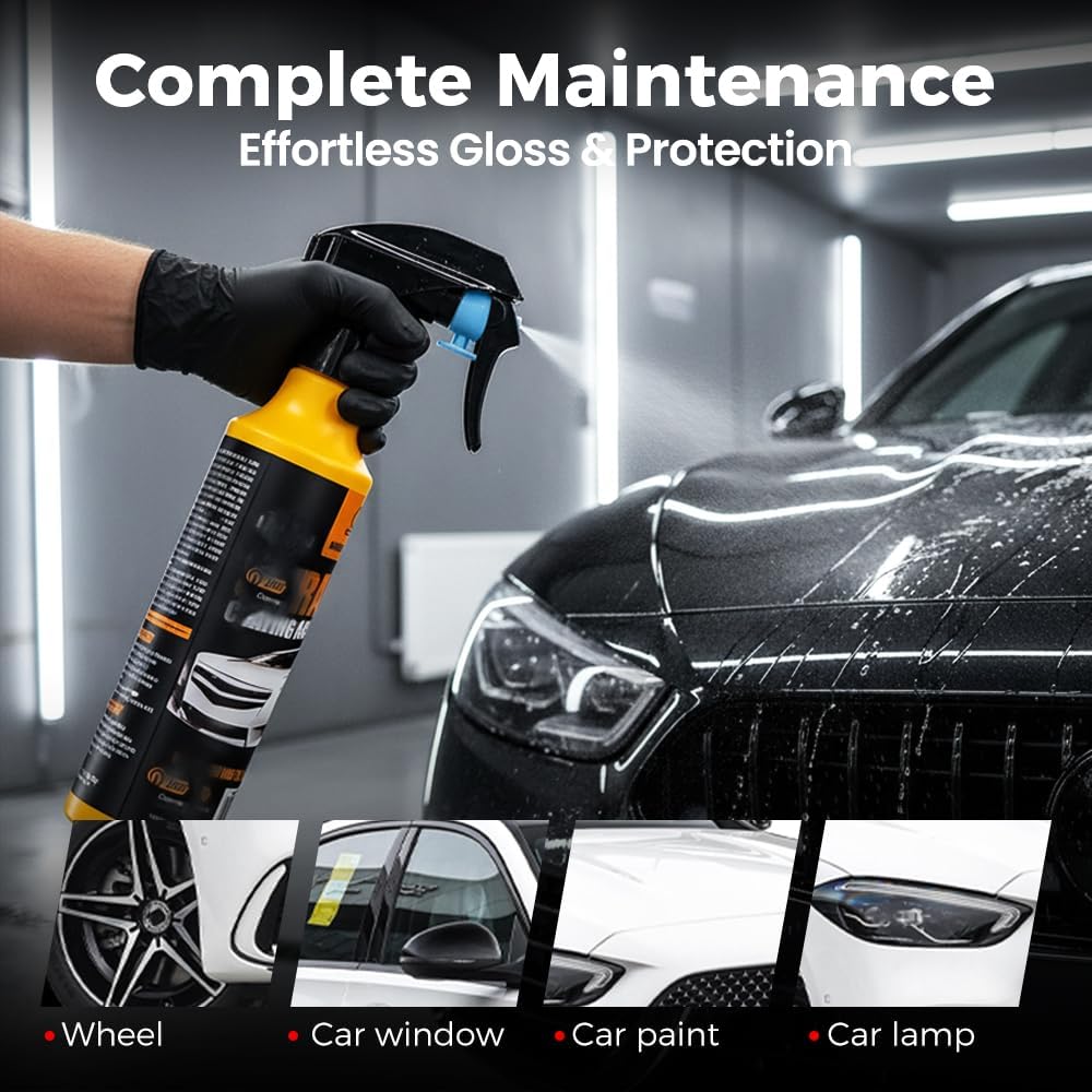Nano Hydrophobic Ceramic Coating, 2026 New Car Coating Spray Kit, Easy-to-Spray Auto Paint Protection, Car Quick Acting Coating Agent Sprays for Vehicle Shine & Protection (2Pcs) - Image 2