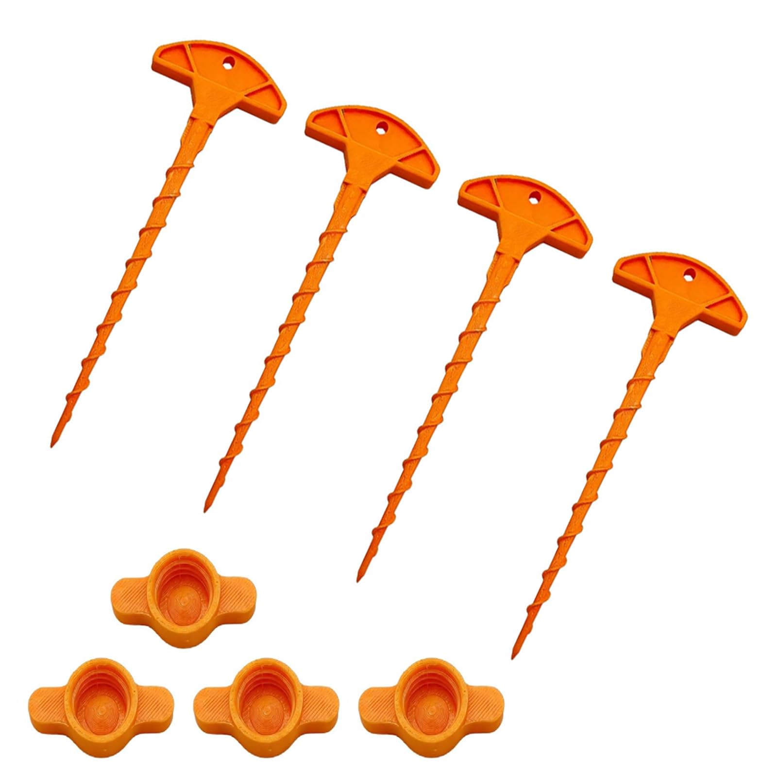 4 Pack Orange Caulk Saver Caps with Universal, Caulk Cap Covers and Caulking Nozzle Tips Maintenance, Reusable Caulk Cap for Sealant, Prevents Drying
