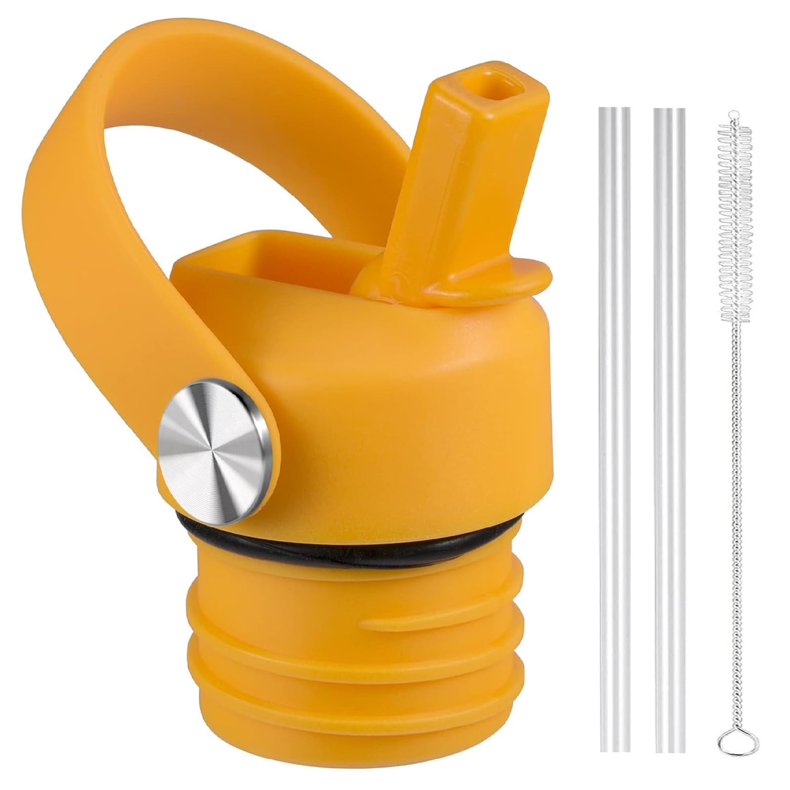 Straw Lid for Hydroflask, Lids with Straw for Hydro Flask, Straw Lid 18 21 24 oz Standard Mouth, Replacement Lid Water Bottle, Top Cap with Flexible Handle, Sport Water Bottle Cap Accessories,Starfish