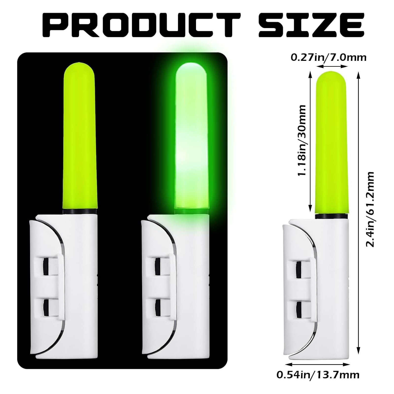 Luce da Pesca a LED Ricaricabile, Design per la Pesca Notturna e Pesca prolungata Luce a LED con Batteria Ricaricabile luminosità per la Pesca Notturna e i Viaggi