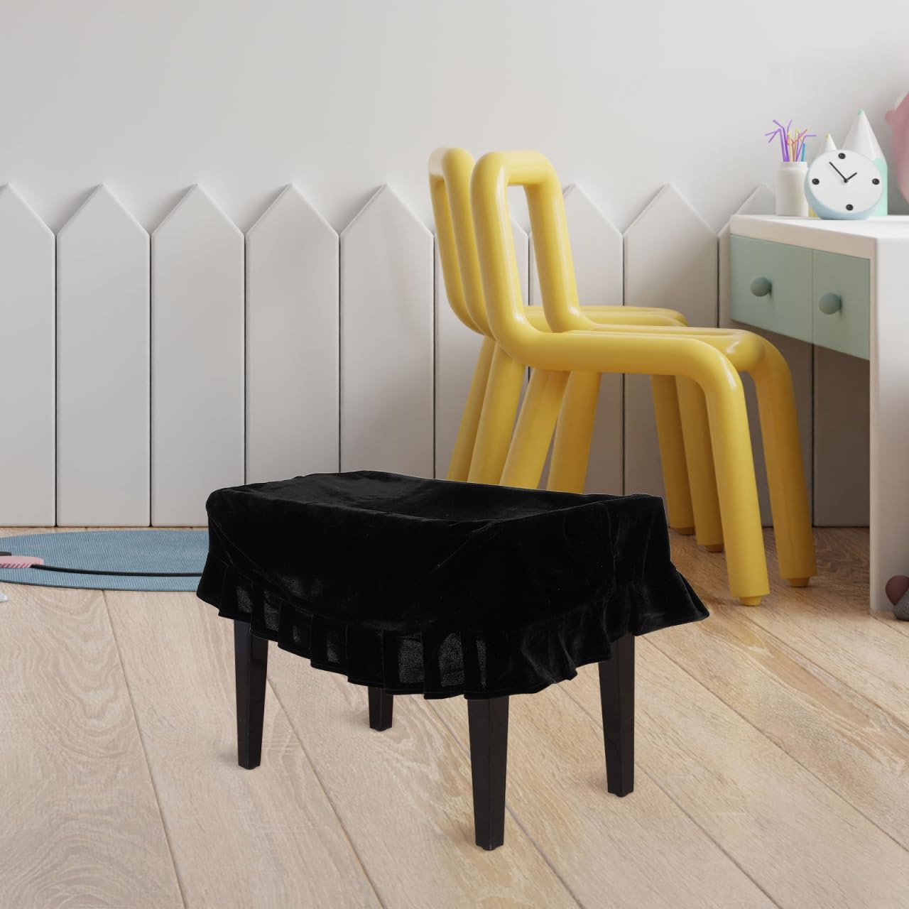 PRETYZOOM Funda para Taburete De Piano De Peluche 21.65X13.77X5.90 Pulgadas Protector De Silla para Piano Antipolvo Y Antirayaduras para Hogar Oficina Hotel