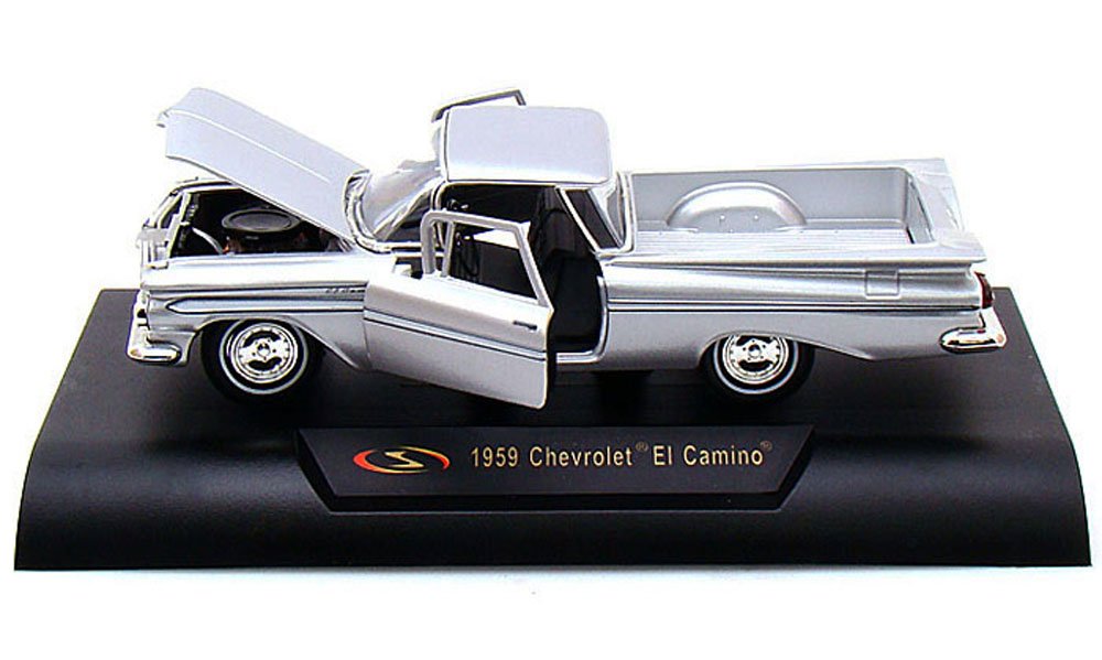 1959 Chevrolet El Camino 1:32 スケールモデル 1959 Chevy El Camino Pickup Truck, Silver - Signature Models 32438