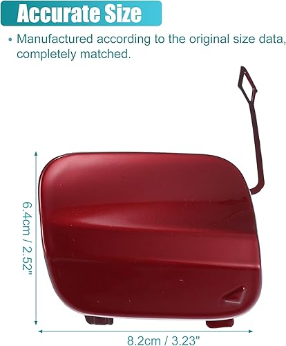 Miniatura 7 de uxcell Tapa de gancho de remolque de parachoques delantero Tapa de ojo de remolque para Mercedes-Benz GLA 250 4Matic Base 2.0L L4 - Flex 2.0L L4 -