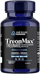 Magnesio Treonato 500 Mg 60 Capsulas Puro Original Sem Glutem sem Lactose Formula Natural Magneio+ Ltreonina