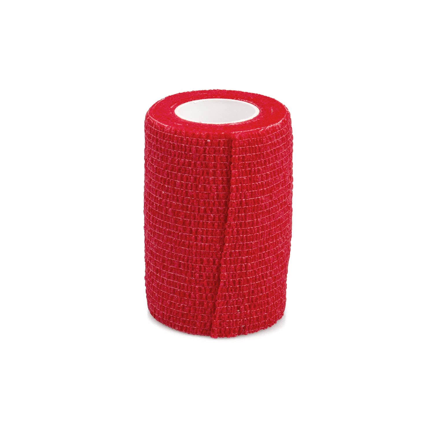 Fixierbinde | elastischer Fixierverband | kohäsive (selbsthaftende) elastische Binde | Breite: 7,5 cm | Farbe: rot | 24er Pack