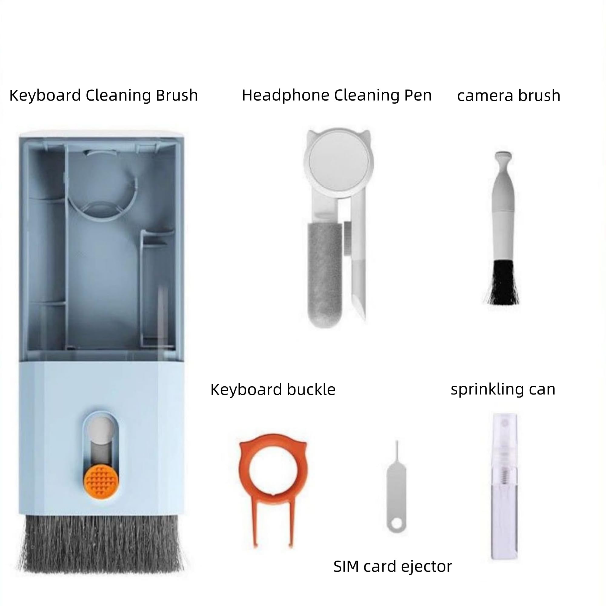 SGGRT 10 in 1 Electronic Keyboard Cleaner Kit, iPhone MacBook Cleaning Kit,Airpod Cleaner Kit Suitable for Airpods Pro,Computer Accessories,iPhones, Cameras, Electronics Screens.