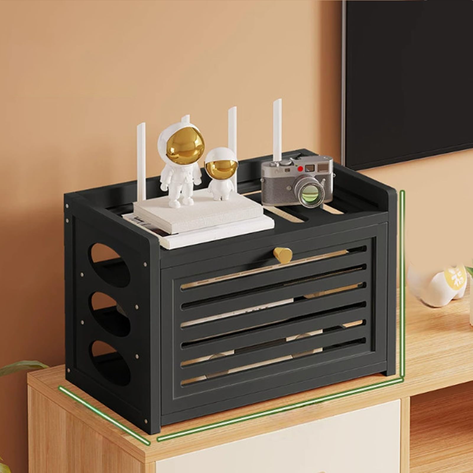 Organizador de router WiFi para un salón sin cables y un despacho ordenado