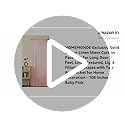 Image of HOMEMONDE Exclusive Solid Cotton Linen Sheer Curtain 1 Piece for Long Door 9 Feet, Linen Textured, Light Filtering, Drapes with Top Rod Pocket for Home Decoration - 108 Inches - Baby Pink