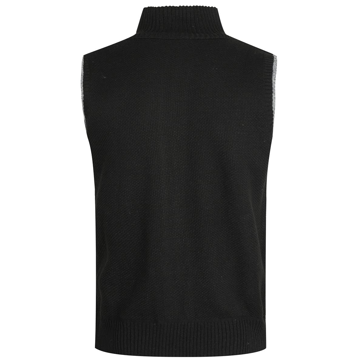 YOUTHUP Gilet da Uomo Senza Maniche Canotta Invernale in Maglia Foderata in Pile con Cerniera Spessa
