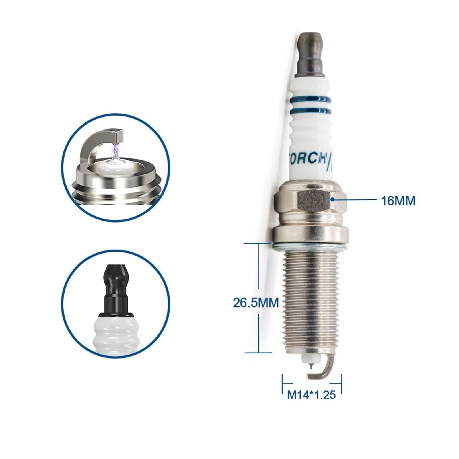 Bujía de iridio Kh6Riu-11 para Mitsubishi, Nissan, Peugeot, Suzuki, Volvo, BMW, Subaru, Toyota y Opel.