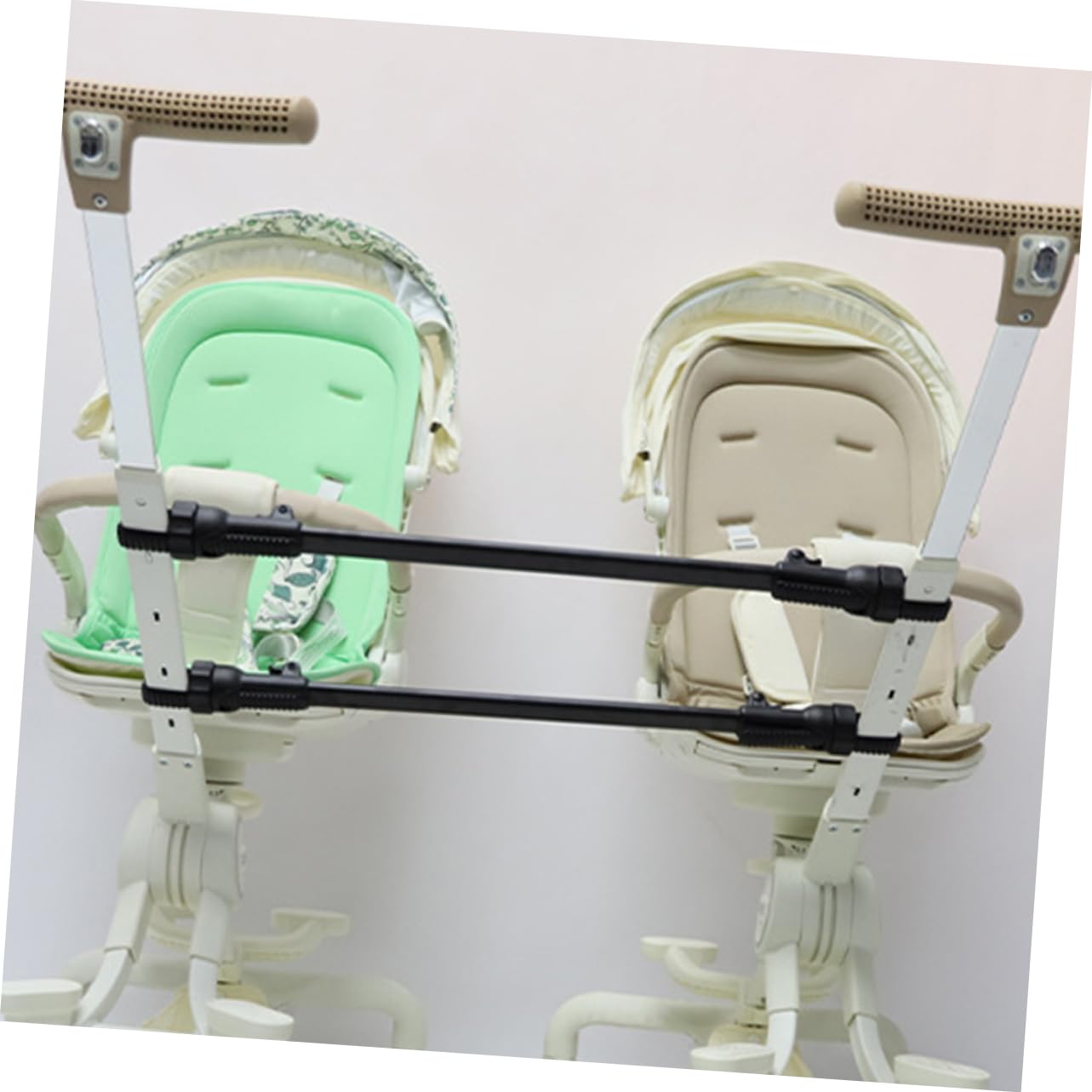 Conector Sillas de Paseo 2 Piezas para Cochecito Gemelar Negro