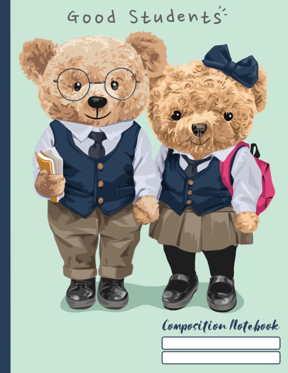 Composition Notebook College Ruled: Cute Toy Bears Notebook (Vol.5) | College Ruled Blank Lined Paper | Aesthetic Lined Journal Teen, Kids, Students and Adults | 110 Pages 8.5" x 11"