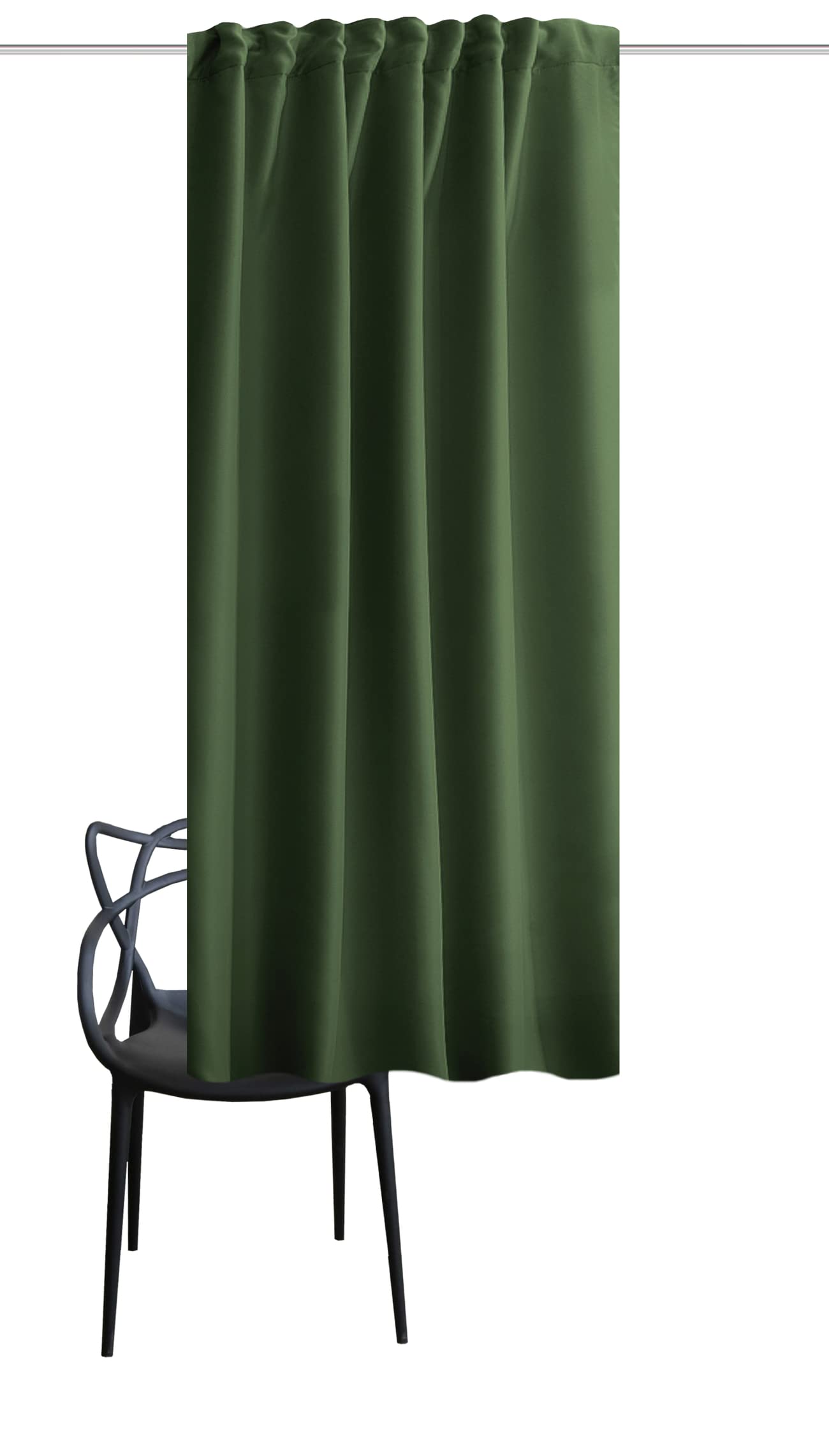 HOMEbasics 85970 | Akustikvorhang ACUSTICO mit Dim-Out-Stoff, Farbe:Curry, Größe:225 x 135 cm