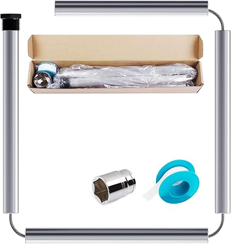 Miniatura 1 de Eau - Varilla de ánodo de zinc de aluminio de 44 pulgadas, barra de ánodo flexible con olor a huevo podrido para GE, Rheem, Reliance, calentador de