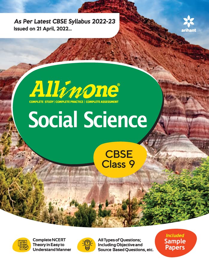 Arihant Publications CBSE All In One Social Science Class 9 2022-23 Edition (As per latest CBSE Syllabus issued on 21 April 2022)