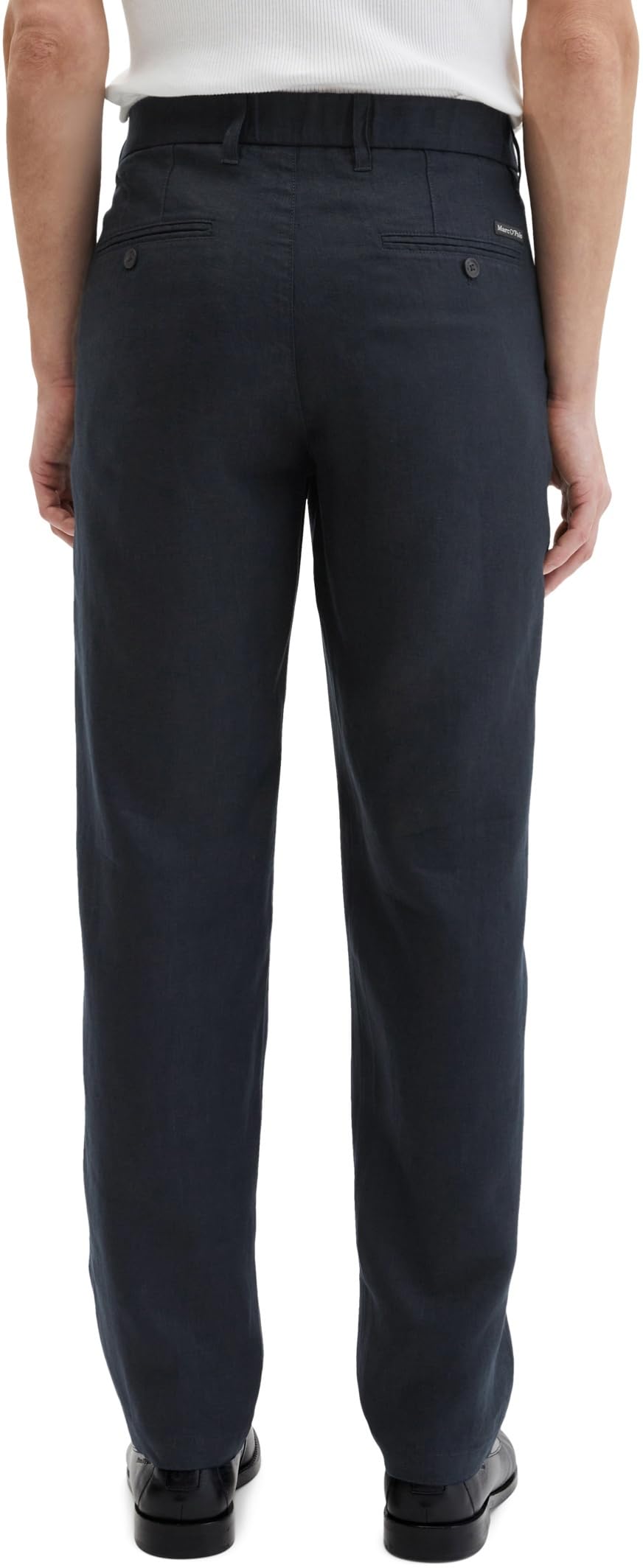 Marc OߴPolo Uomo Pantaloni in Lino con Vita Elasticizzata Tapered Fit
