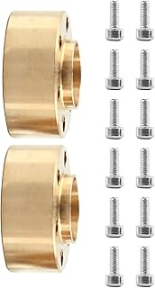 2Pcs Brass Wheel Hex Hub Adapter for Axial SCX10 Capra TRX4 TRX6 VS4-10 Gen8 RC Car Accessories Repair RC Car Parts