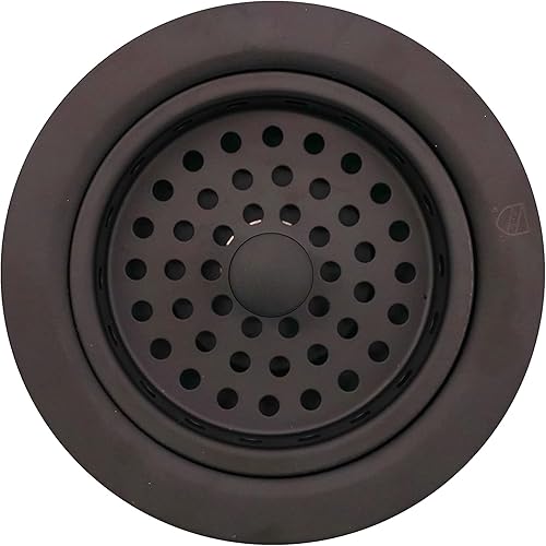 Miniatura 5 de Westbrass CO2165S-12 Paquete combinado de 3-12 pulgadas, estilo poste, brida de drenaje grande para fregadero de cocina con colador de cesta, 1