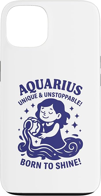 Aquarius Sign Of Zodiac Cute For Kids and Women Case for iPhone 13