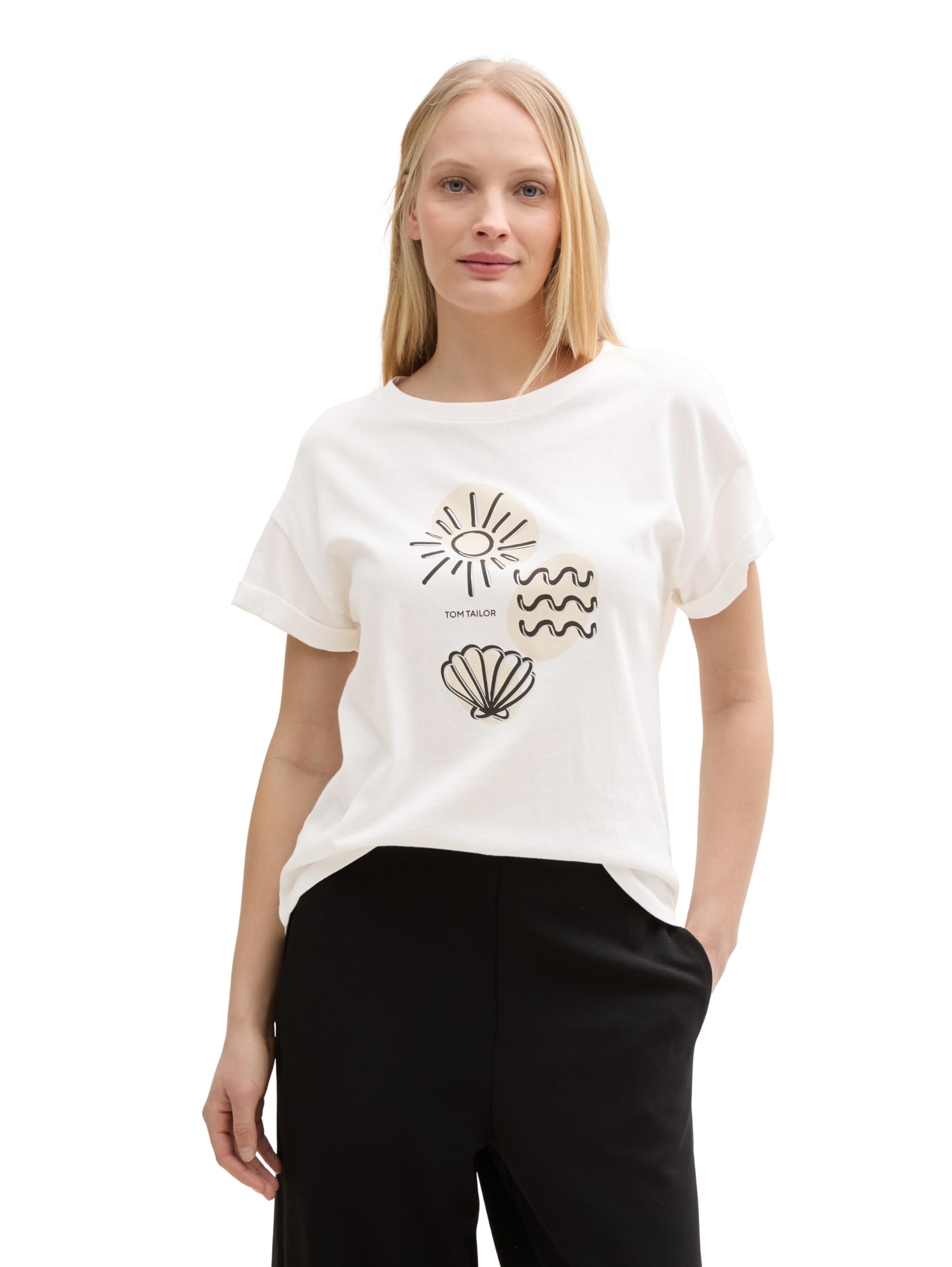 TOM TAILOR Damen T-Shirt mit Print