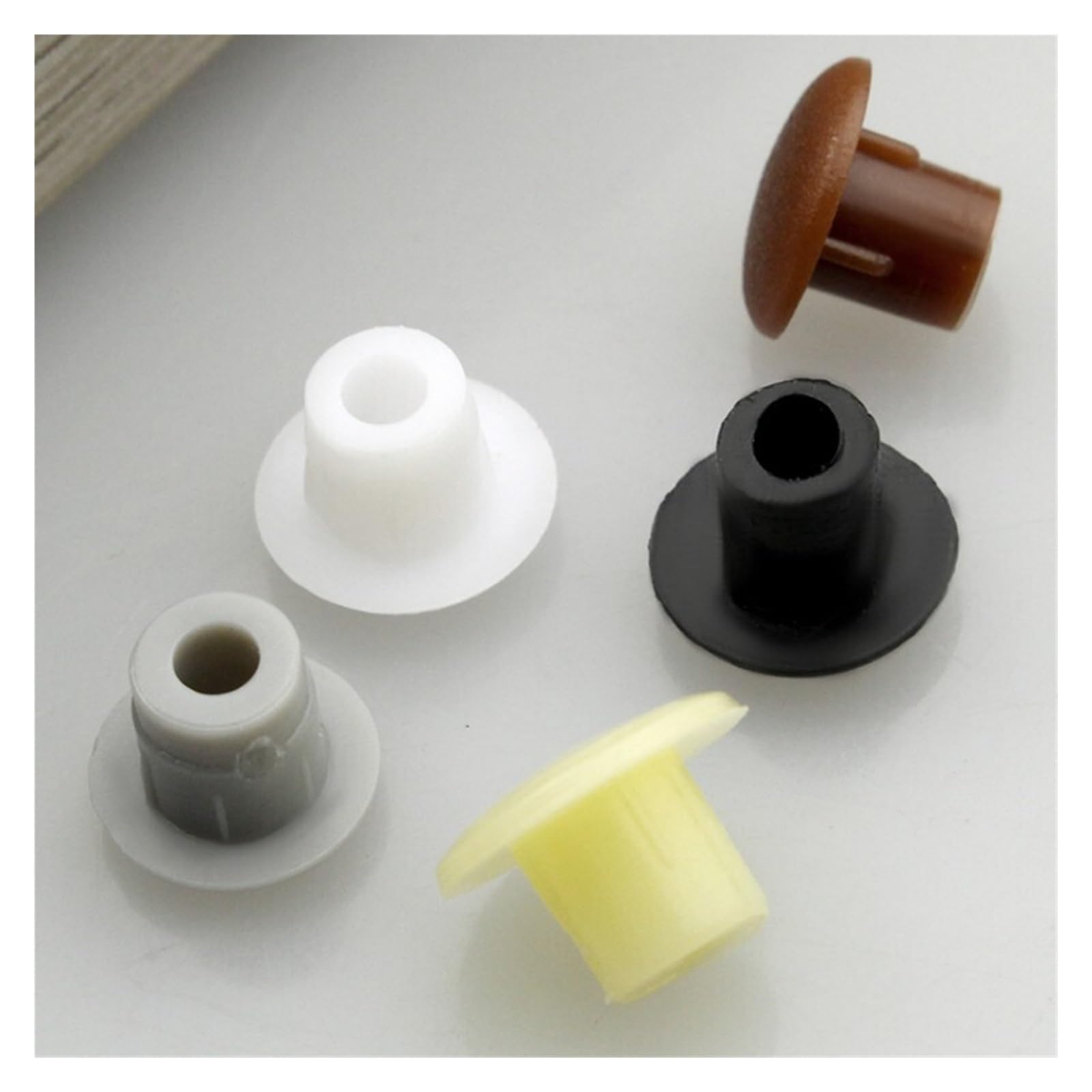 62er-Set Silikon-Lochstopfen – 6 Größen (10–31 Mm), Weiß, Wasserdicht, Für Möbel, Rohre Und Elektronik