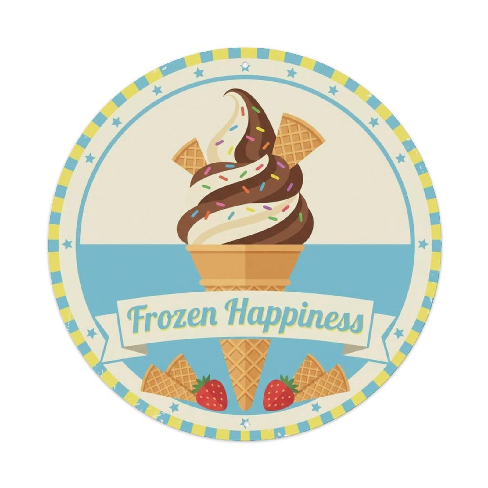 Frozen Happiness Nostalgic Decor Metal Tin Sign