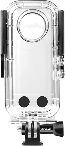 PULUZ Funda de buceo de 98.4 ft98 pies para Insta360 X3 cubierta impermeable cubierta protectora PC Shell fotografía carcasas con soporte Insta 360