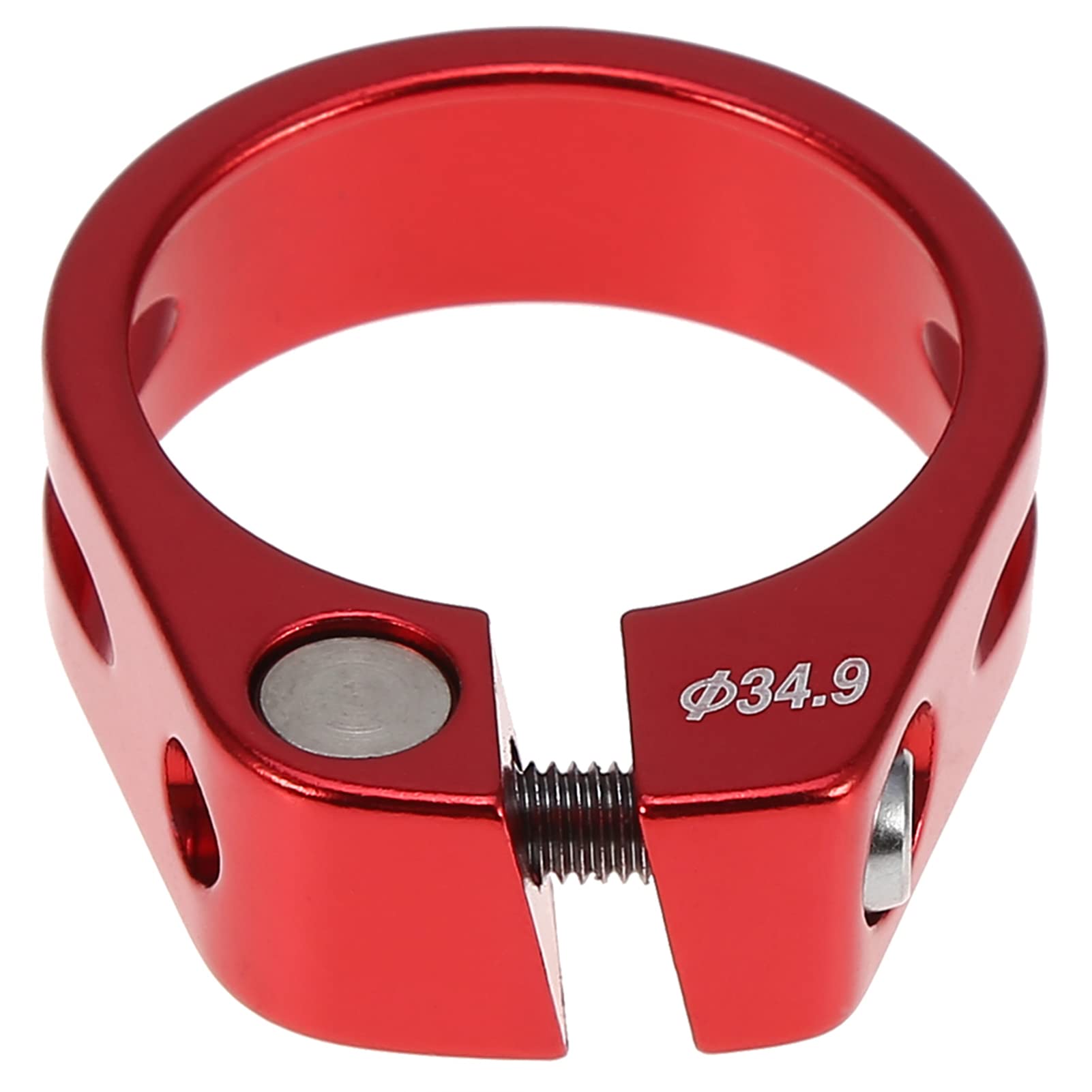 KIMISS 36.4 Morsetto Reggisella BMX Morsetto Reggisella Lega di Alluminio 34.9Mm Lega di Alluminio Morsetto Reggisella per Bicicletta Reggisella per Mountain Bike Sory (Titanio) (34,9 mm Rosso)